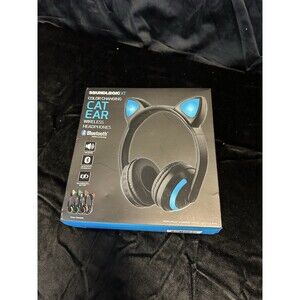 Sound logic XT Cat Ears Color Changing Wireless Headphones, Bluetooth